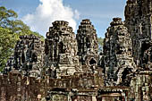 Angkor Thom - Bayon temple, general view from West 